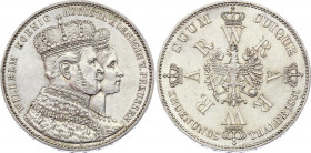 German States Prussia 1 Taler 1861 A
KM# 490; Silver; "Mining Taler"; Wilhelm