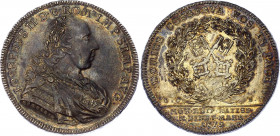 German States Regensburg Taler 1775 GCB
KM# 429; Beckenbauer# 7115; Dav. 2625; Silver 27,83g.; UNC Prooflike