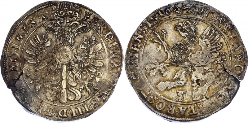 German States Rostock Taler 1642 // 1642 Rare
KM# 80; Dav. 5797; Silver 28,51g....