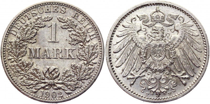 Germany - Empire 1 Mark 1902 F
KM# 14; Silver 5.55g.; UNC