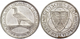 Germany - Weimar Republic 3 Reichsmark 1930 A
KM# 70; Silver 14,98g.; Liberation of Rhineland; AUNC-UNC