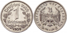 Germany - Third Reich 1 Reichsmark 1939 A
KM# 78; J# 354; Nickel 4,82g.; UNC