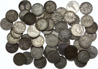 Germany - Third Reich Lot of 800 Gram of Unsearched 5 Reichsmark 1934 - 1939
KM# 83, 86; Silver; Various Mintmarks; Paul von Hindenburg