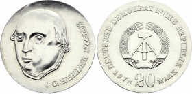Germany - DDR 20 Mark 1978 A
KM# 71; Silver; Johann Gottfried Herder