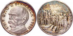 Germany - FRG Silver Medal Otto von Bismarck 1971
Silver 10,71g.; Kaiserproklamation 18.1.1871; Proof