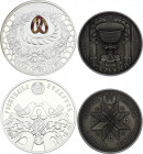 Belarus 1 & 20 Roubles 2006
KM# 136, 140; Silver Proof & Copper-Nickel; Veselie (the Joy) & Blackened Semukha