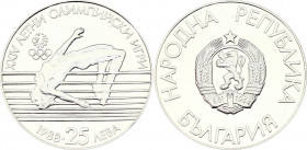 Bulgaria 25 Leva 1988
KM# 186; Silver Proof; 24th Summer Olympic Games, Seoul (Republic of Korea), 1988