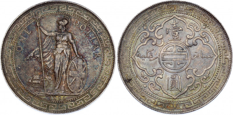 Great Britain Trade Dollar 1896 B
KM# T5; Silver 26,77g.; Trade Coinage; Mint: ...