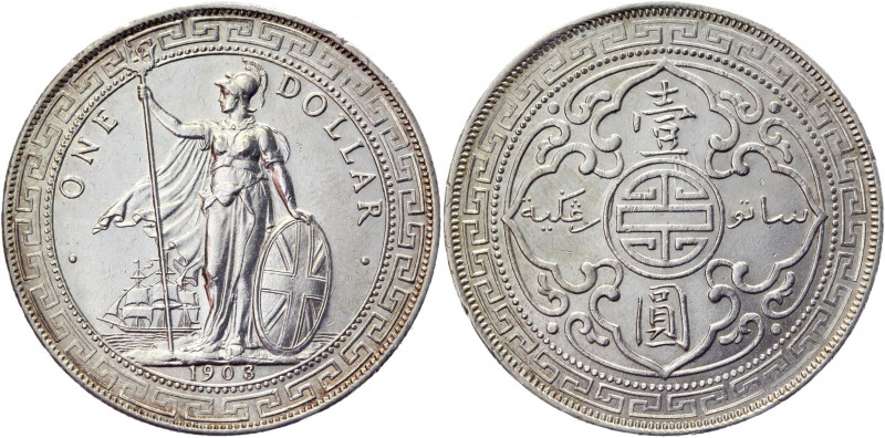 Great Britain Trade Dollar 1903 B
KM# T5; Silver 26,97 g.; UNC