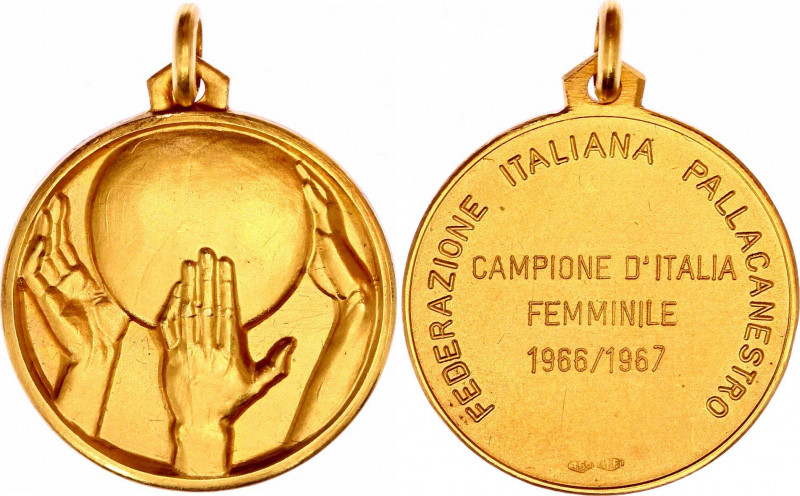 Italy "Italian Basketball Federation - Female Champion" Gold Medal 1966 - 1967
...