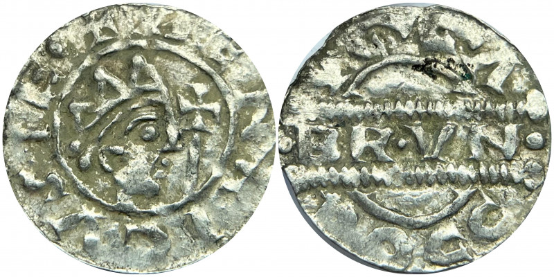 Netherlands Friesland Denarius 1038 - 1057 Bruno III
Dannenberg# 502; Silver 0,...