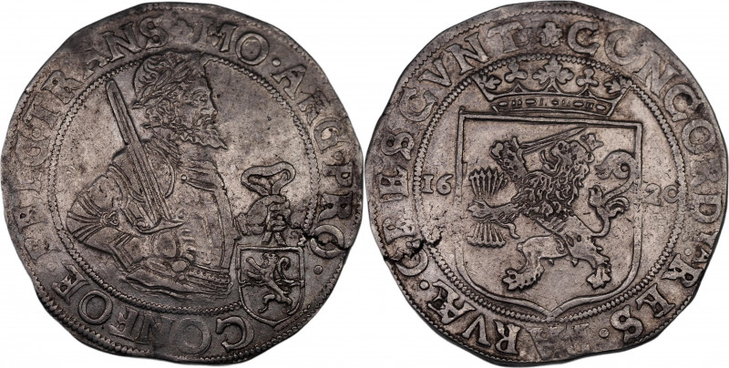 Netherlands Overijssel Nederlandse Rijksdaalder 1620
Dav. 4832; KM# 13; Silver;...