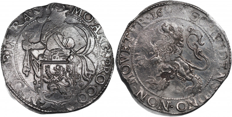 Netherlands Utrecht Lion Daalder 1647
KM# 30; Dav. 4863; Silver 25,77g.; AUNC