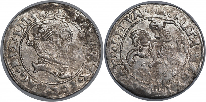 Lithuania Groschen / Grosz 1546 R
Ivanauskas 6sA32-11 (R); Silver; Sigismund II...