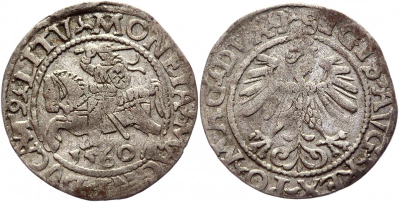 Lithuania 1/2 Groschen / 1/2 Grosz 1560
Ivanauskas 4SA371-24; Kopicki# 3259; Si...