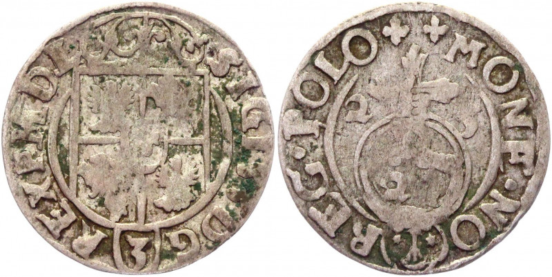 Polish - Lithuanian Commonwealth 3 Polker 1623
Gorecki# B.23; Silver 1,2g.; Sig...