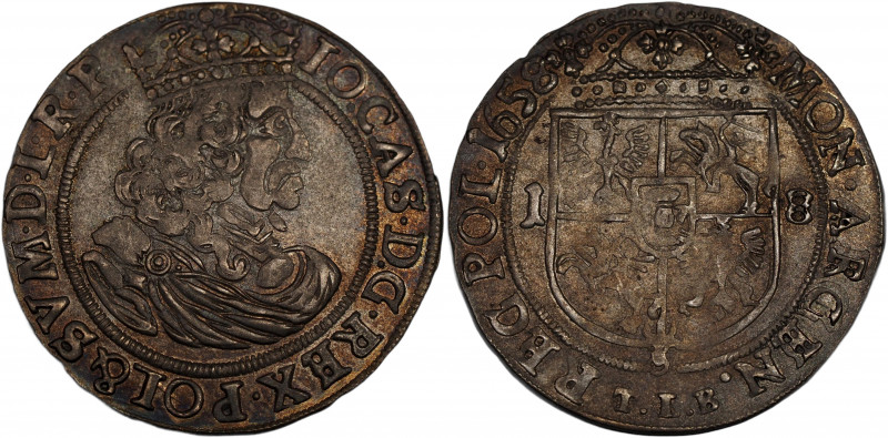 Poland Ort 1658 AT R
Kopicki# 1763; Silver 5,70g.; John II Casimir Vasa (1649-1...