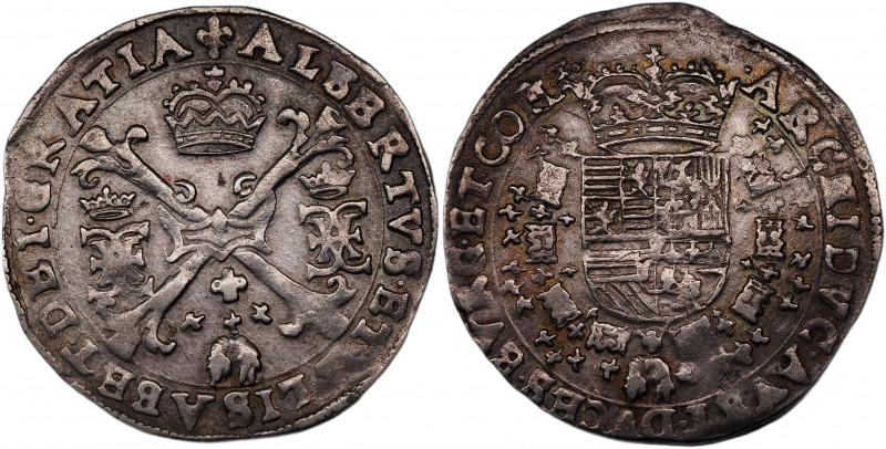 Spanish Netherlands Flanders 1/4 Patagon 1598 - 1621 (ND)
KM# 15; Delm# 272; Si...