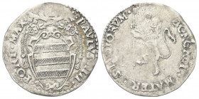 BOLOGNA
Paolo IV (Gian Pietro Carafa), 1555-1559. 
Gabella.
Ag gr. 2,12
Dr. PAVLVS III PONT MAX Stemma ovale.
Rv. BONONIA MATER STVDIORVM Leone v...