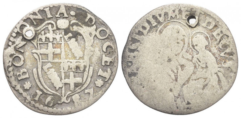 BOLOGNA
Innocenzo XI (Benedetto Odescalchi), 1676-1689.
Carlino 1687.
Ag gr. ...