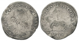 MASSA DI LUNIGIANA
Alberico I Cybo Malaspina marchese e poi principe, 1559-1623.
Cervia 1618.
Mi gr. 1,96
Dr. ALB CYBO MAL MASSAE P. Busto drappeg...