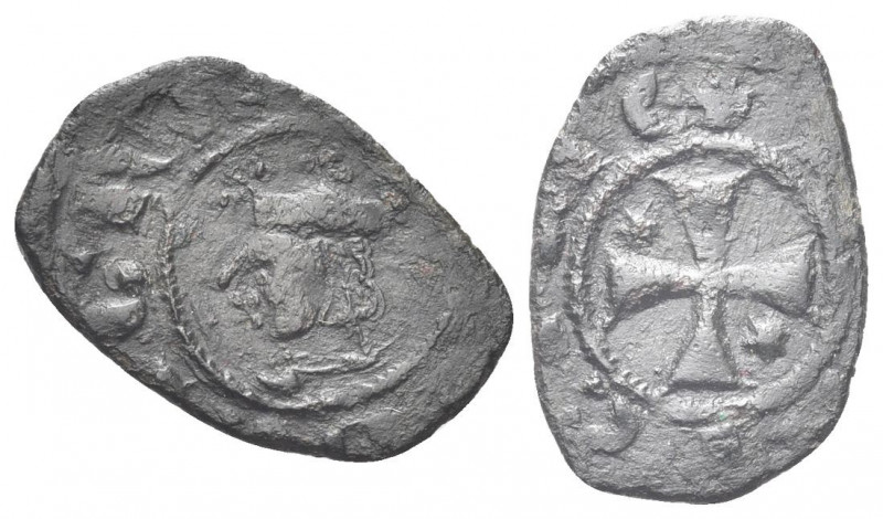 SICILIA
Federico III d’Aragona, Re di Sicilia, 1296-1337.
Denaro.
Æ gr. 0,65 ...