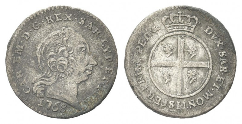 SAVOIA ANTICHI
Carlo Emanuele III, 1730-1773.
Monetazione per la Sardegna. Mez...