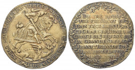 GERMANIA
Johan Georg II (duca di Sassonia), 1656-1680,
Tallero 1678, zecca di Dresda.
Ag gr. 22,82 mm 48,5
Dr. EN HONNEUR DU HOUVERAIN DU TRES NOB...