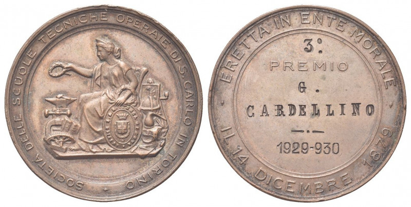 TORINO
Durante Vittorio Emanuele II, Regno di Sardegna, 1849-1861.
Medaglia te...