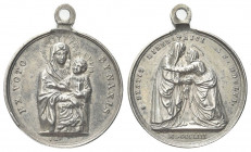 MARINO
Durante Pio IX (Giovanni Maria Mastai Ferretti), 1846-1878.
Medaglia devozionale con la Madonna del Popolo di Marino 1853 opus B. Zaccagnini....