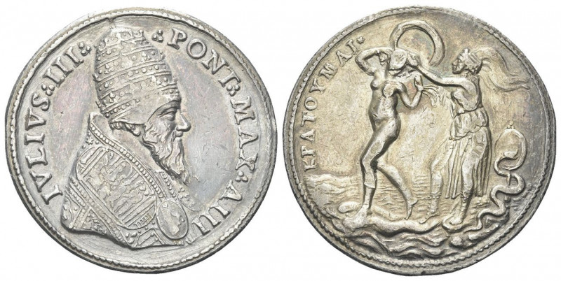 ROMA
Giulio III (Giovanni Maria Ciocchi), 1550-1555.
Medaglia a. III opus Ales...