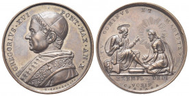 ROMA
Gregorio XVI (Bartolomeo Alberto Cappellari), 1831-1846.
Medaglia 1840 a. X opus G. Cerbara.
Æ gr. 14,43 mm 32,4
Dr. GREGORIVS XVI - PONT MAX...