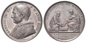 ROMA
Gregorio XVI (Bartolomeo Alberto Cappellari), 1831-1846.
Medaglia 1844 a. XIV opus G. Girometti e G. Cerbara.
Æ gr. 16,08 mm 32,4
Dr. GREGORI...