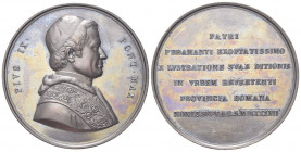 ROMA
Pio IX (Giovanni Maria Mastai Ferretti), 1846-1878.
Medaglia 1857 opus C. Reggiani.
Æ gr. 89,82 mm 58,5
Dr. PIVS IX - PONT MAX. Busto a d. co...