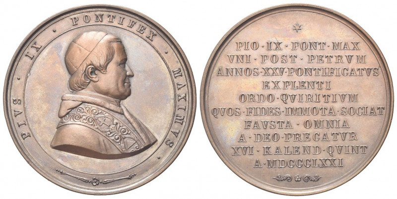 ROMA
Pio IX (Giovanni Maria Mastai Ferretti), 1846-1878.
Medaglia 1870 opus an...