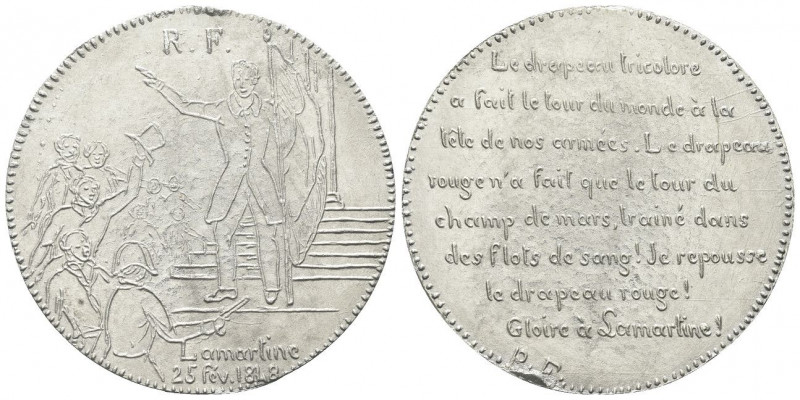 FRANCIA
Seconda Repubblica francese, 1848-1852.
Medaglia 1848 opus R. F.
Meta...