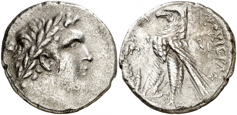 (39-38 a.C.). Fenicia. Tiro. Tetradracma. (S. 5919 var) (CNG. X, 357). 13,50 g. ...