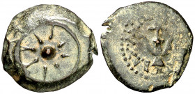 Judea. Alejandro Jannaeo (103-76 a.C.). Jerusalén. AE 16. (S. 6087) (CNG. X, 637). 2,39 g. MBC+/MBC.