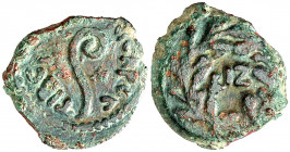 Judea. (30-31 d.C.). Poncio Pilato (26-36 d.C.). AE 16. (S.GIC. 5623). 1,90 g. MBC.