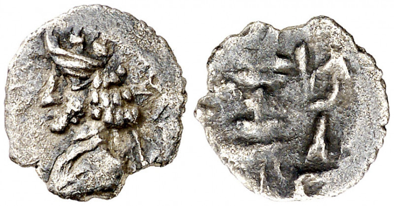 Reino de Persis. (s. I a.C.). Artajerjes II. Óbolo. (S. 6215). Cospel ligerament...