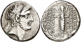 Imperio Seléucida. (96-95 a.C.). Demetrio III, Eukairos (97-87 a.C.). Damasco. Tetradracma. (S. 7191 var) (CNG. IX, 1305). 16,01 g. MBC.
