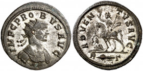 (278-280 d.C.). Probo. Antoniniano. (Spink 11953 var) (Co. 41) (RIC. 156). Plateado original casi íntegro. 3,92 g. EBC-/EBC.