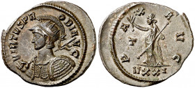 (280 d.C.). Probo. Antoniniano. (Spink 12000 var) (Co. 412) (RIC. 474 var). 4,15 g. EBC-.