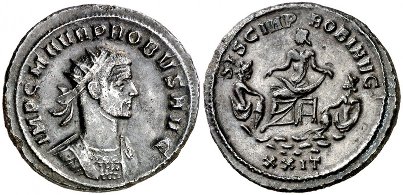 (277 d.C.). Probo. Antoniniano. (Spink 12037 var) (Co. 635) (RIC. 765). Rara. 3,...