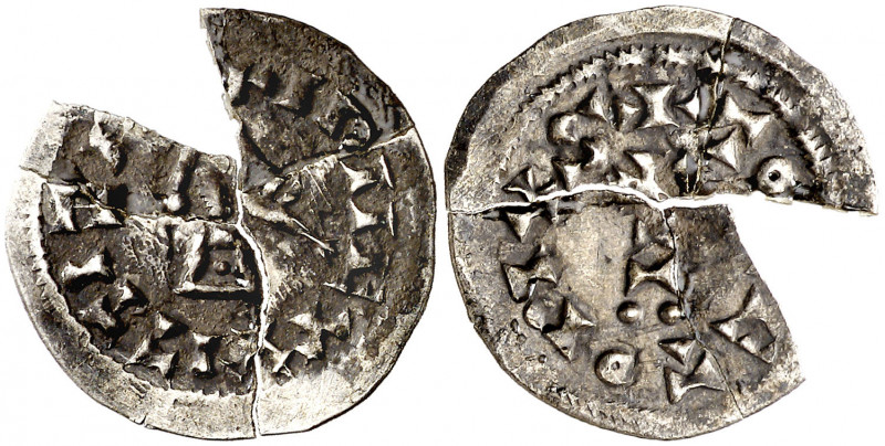 Wittiza (700-710). Toleto (Toledo). Triente. (CNV. falta) (R.Pliego falta). Rota...