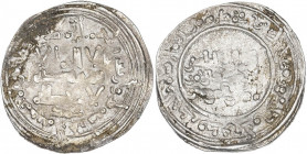 Califato. AH 343. Abderrahman III. Medina Azzahra. Dirhem. (V. 425) (Fro. 7). 2,58 g. MBC-.