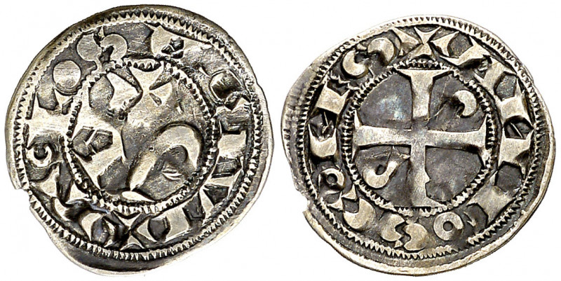 Comtat de Tolosa. Alfons Jordà (1112-1148). Tolosa. Òbol. (Duplessy 1227 var) (P...