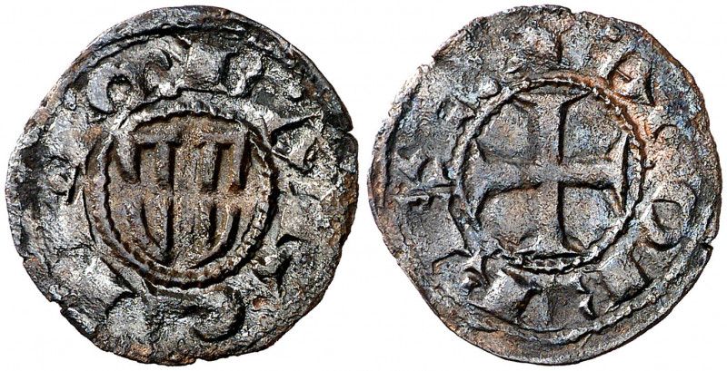 Jaume I (1213-1276). Barcelona. Diner de doblenc. (Cru.V.S. 306) (Cru.C.G. 2118a...