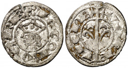 Jaume I (1213-1276). València. Diner. (Cru.V.S. 316) (Cru.C.G. 2129). Segunda emisión. 0,76 g. MBC.
