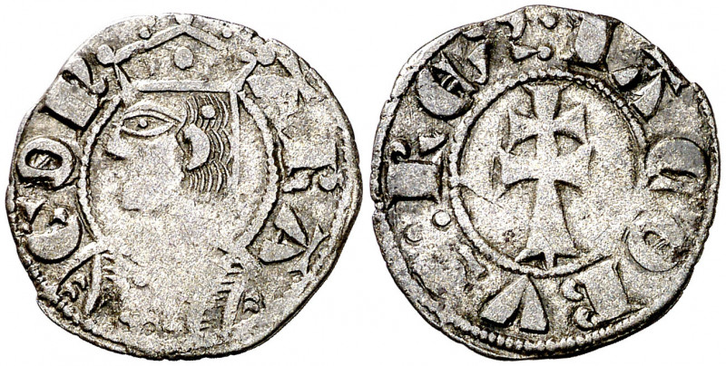 Jaume II (1291-1327). Zaragoza. Dinero jaqués. (Cru.V.S. 364) (Cru.C.G. 2182). 0...